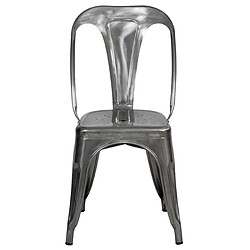 Acheter Rendez Vous Deco Chaise Indus chrome (lot de 2)