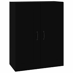 Maison Chic Armoire murale suspendue,Meuble de Rangement pour salon,cuisine Noir 69,5x32,5x90 cm -MN63758