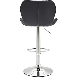 Non Tabouret de bar liège simili cuir chrome pas cher