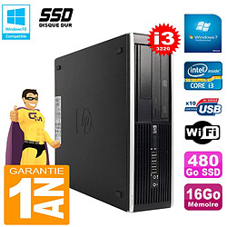 PC HP Compaq Pro 6300 SFF I3-3220 RAM 16Go Disque 480Go SSD Graveur DVD Wifi W7 · Occasion 