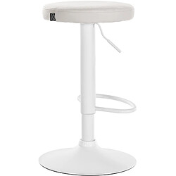 Non Tabouret de bar Ponte simili cuir blanc pas cher