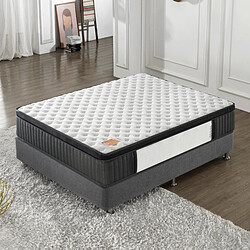 Sensoreve Matelas N°1 Elekctra 140x200cm RESSORTS ENSACHÉS & MÉMOIRE DE FORME - Épaisseur 30 cm- Indépendance de couchage