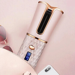 Fer à Friser Rechargeable Sans Fil Automatique Rose pas cher