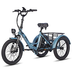 Avis FAFREES F20 Mate Vélo Électrique - Moteur 500W Batterie 48V18.2AH Assisted Autonomie 110KM Freins Hydrauliques - Gris Bleu