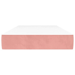 Avis Maison Chic Matelas de lit à ressorts ensachés, Matelas doux Rose 90x200x20 cm Velours -GKD38952