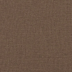 Acheter vidaXL Ensemble de canapés 2 pcs avec coussins Marron Tissu