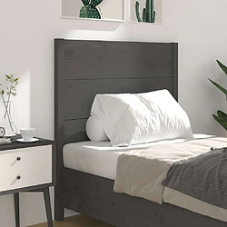 Avis Maison Chic Tête de lit scandinave pour lit adulte,Meuble de chambre Gris 96x4x100 cm Bois massif de pin -MN54492