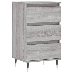 vidaXL Buffet sonoma gris 40x35x70 cm bois d'ingénierie