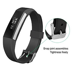 Wewoo Bracelet pour montre connectée Dragonne en Sergé de Silicone Enfants FITBIT ACE Gris