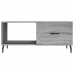 Acheter vidaXL Table basse sonoma gris 90x50x40 cm bois d'ingénierie