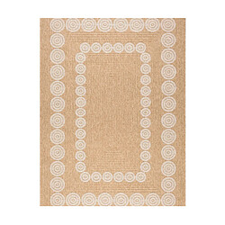 Avril Paris Tapis extérieur - 200x290cm - naturel - 100% polypropylène résistant aux UV - 1400 gr/m2 - LIAK