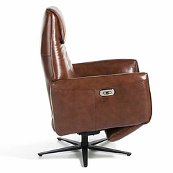 Avis Angel Cerda Fauteuil pivotant double relax en cuir