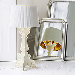 Avis Kartell BOURGIE - Lampe à poser Blanc/Or H68-78cm