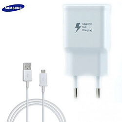 Chargeur Rapide Samsung Galaxy S6 Edge Plus câble 100cm BLANC 2A