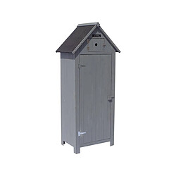 Habitat Et Jardin Armoire de jardin Cabanon - 77 x 54.5 x 179 cm - Anthracite