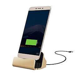 Wewoo Dock de charge or pour Huawei 6P, LG 5X, Google 5X / 6P, 1S / Le 1 Pro, Xiaomi 4C, Microsoft Lumia 950 / 950X, Nokia N1 USB-C / Type-C 3.1 données de synchronisation / Chargeur Dock de 