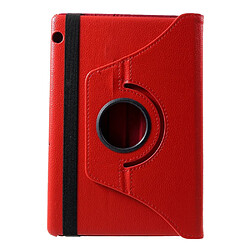 Etui en PU rouge pour votre Huawei MediaPad T5 10