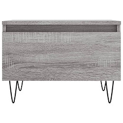 Acheter vidaXL Table basse sonoma gris 50x46x35 cm bois d'ingénierie