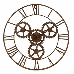 Paris Prix Horloge Murale Design Roues 60cm Rouille