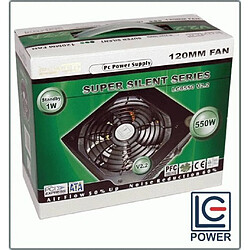 Bloc d'alimentation ATX PFC LC-Power SUPER SILENCE LC6550 V2.3, noir, 550W, 80 PLUS® BRONZE