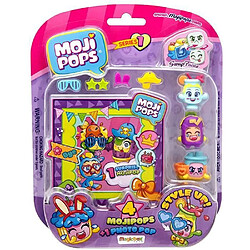 MEGABLEU - 800814 - Blister de 4 MOJIPOPS avec accessoires et un Photo Pop 