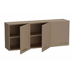 Acheter Inside 75 Ensemble de rangement pont 3 portes taupe mat largeur 350 cm