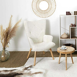 Acheter The Home Deco Factory Fauteuil patchwork blanc Helsinki.