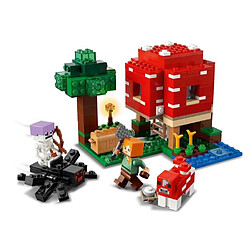 LEGO 21179 Minecraft La Maison Champignon, Set Jouet de Construction pour Enfants des 8 ans, Idée de Cadeau, avec Figurines