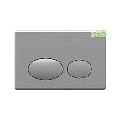 Karag Plaque de déclenchement TACTILE 3/6L pour WC-Chromé mat