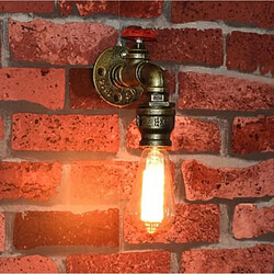 Stoex E27 Applique Murale Créatif Retro Industrial Lampe de Tube Tuyau forme Robinet Métal Fe