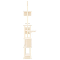 Acheter Arbre à chat avec griffoirs,niche pour chat en sisal Crème 279 cm -MN30835