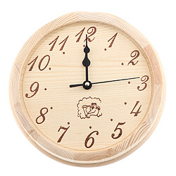 Horloge murale horloge Sauna en bois