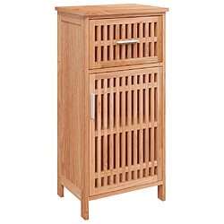 Helloshop26 Armoire de salle de bain 42 x 29 x 82 cm bois massif de noyer 02_0006544