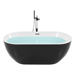 Beliani Baignoire îlot noire 170 x 80 cm NEVIS 