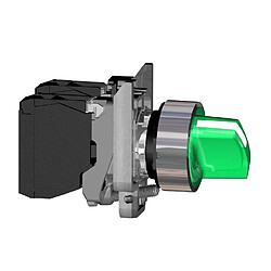 Schneider Electric bouton tournant lumineux - 3 positions - 230v - vert - schneider xb4bk133m5 