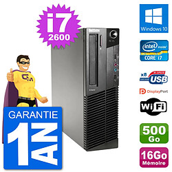 PC Lenovo M91p SFF Intel i7-2600 RAM 16Go Disque Dur 500Go Windows 10 Wifi · Occasion 