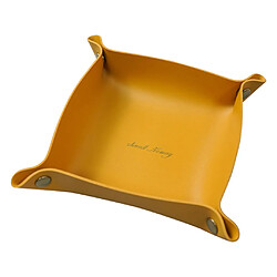 Porte-plateau De Rangement De Vanité Bijoux Organisateur De Parfum Décor De Bureau Jaune S