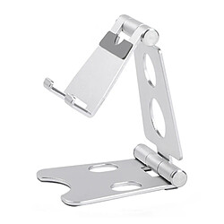 Wewoo Support pour tablette de bureau mobile en alliage d'aluminium ROOSTAND R2 à double pliage paresseuxtaille 6.4x7x9cm Argent