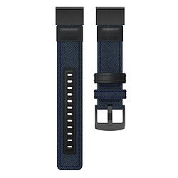 Acheter Wewoo Bracelet pour montre connectée en cuir et Garmin Fenix5x Plus Fenix3taille du 150 + 110 mm bleu