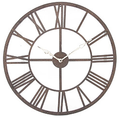 Atmosphera, Createur D'Interieur Horloge en métal 70 cm Edena - marron - Atmosphera