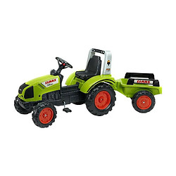 FALK Tracteur a pedales CLAAS Arion 430 avec remorque - 1040AB