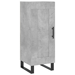 Acheter vidaXL Buffet haut Gris béton 34,5x34x180 cm Bois d'ingénierie