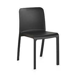 Pegane Lot de 6 chaises de table-salle à manger - cuisine - interieur/exterieur en résine coloris anthracite - Longueur 48 x Profondeur 53 x Hauteur 80 cm  