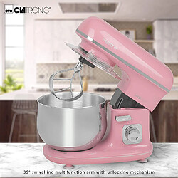 Robot Pâtissier Boulangerie Cuisine Ménager Multifonction Bol 5L, 1100, Rose, Bomann, KM 6030 pas cher