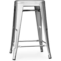 ICONIK INTERIOR Tabouret de bar - Design industriel - 60cm - Nouvelle édition - Stylix Acier 