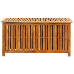 Avis Helloshop26 Coffre boîte meuble de jardin rangement 113 x 50 x 58 cm bois d'acacia solide 02_0013000