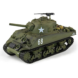 Amewi Tank RC Char Radiocommandé U.S. M4A3 Sherman 1/16 ème IR Billes Son et Fumée