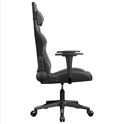 Acheter Maison Chic Chaise de jeu, Chaise gaming de massage, Fauteuil gamer d'ordinateur,Chaise de Bureau Noir et gris Similicuir -GKD67348