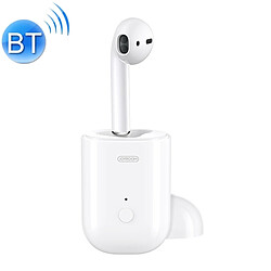 Wewoo Casque simple Bluetooth 5.0 avec boîte de chargement sans fil, pour iPhone, Galaxy, Huawei, Xiaomi, HTC et autres téléphones intelligents (Blanc) 