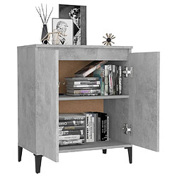 Avis Maison Chic Buffet,Meuble de Rangement,commode pour salon,Cuisine Gris béton 60x35x70 cm Aggloméré -MN56600